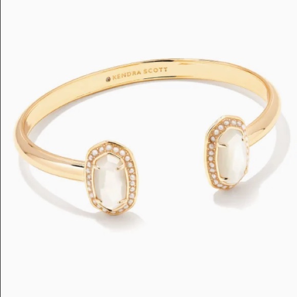 Kendra Scott Jewelry - KENDRA SCOTT cuff in gold with mother of pearl and pavé trim. New!